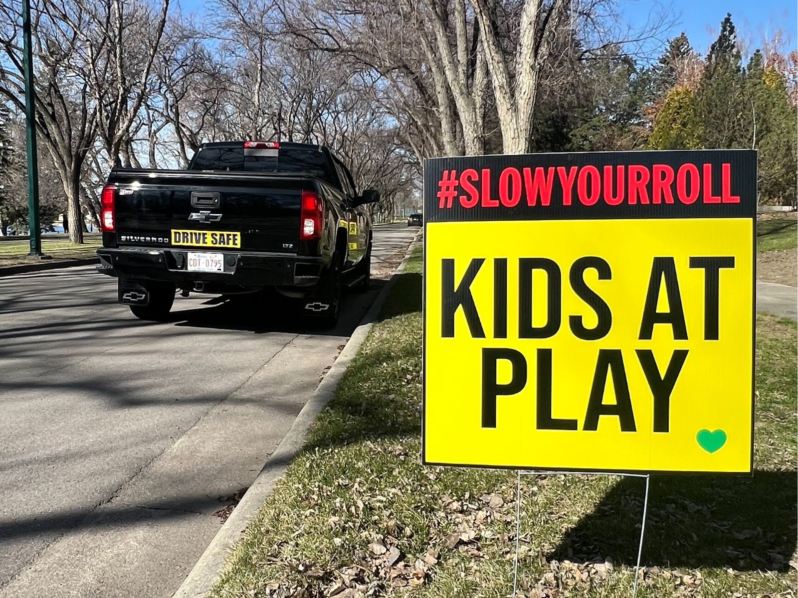 Image of Police reminding drivers to slow their roll